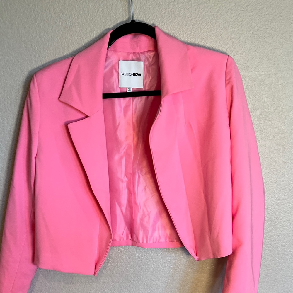 Fashion Nova Vibrant Pink Blazer